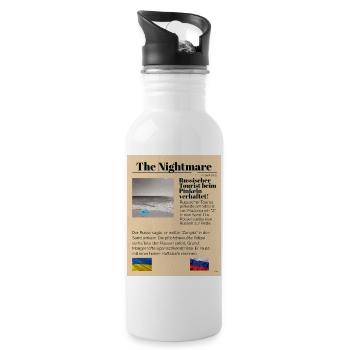 The Nightmare 2 Ironic - Water bottle with straw - white - Right