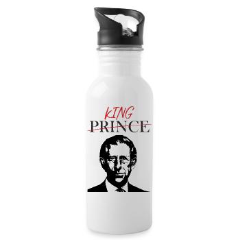 I AM THE KING NOW - Water bottle with straw - white - Right