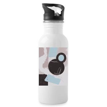 Image abstraite - trouvez votre amour - Gourde avec paille intégrée - blanc - Droite