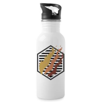 Fire Merch Edition - Water bottle with straw - white - Right