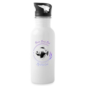 Karma Beach Tang fish purple - Water bottle with straw - white - Right