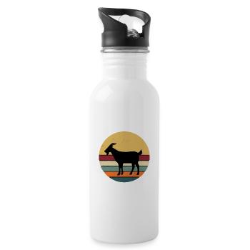 RALAX I HAVE GOAT THIS - Water bottle with straw - white - Right