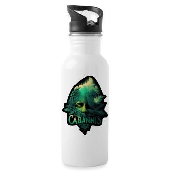 Cabannis - Water bottle with straw - white - Right