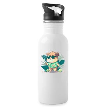 Cool Hamster 3 - Water bottle with straw - white - Right