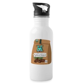 KoffeINA - Voltaren Columbina - Trinkflasche mit integriertem Trinkhalm - Weiß - Rechts