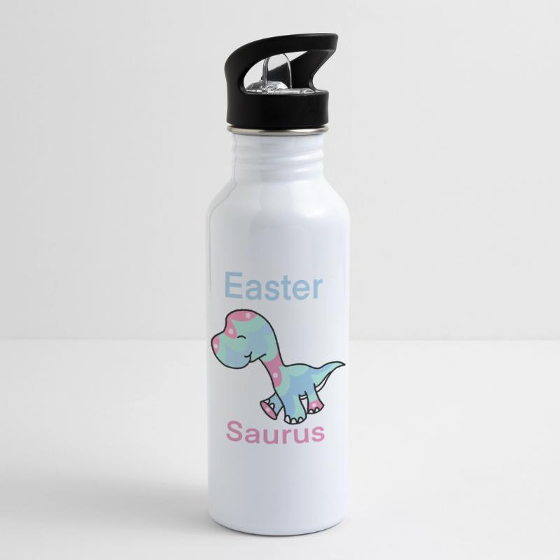 Easter Saurus Easter Dinosaur eggs Easter eggs Water bottle with straw