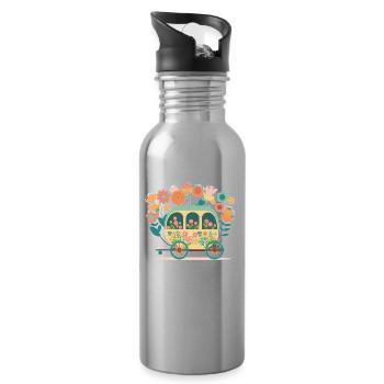 The Fairy Tale Carriage 2 - Water bottle with straw - silver - Right
