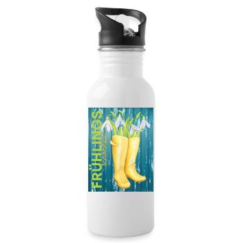 Spring Beauty Spring - Vocabulary - Water bottle with straw - white - Right