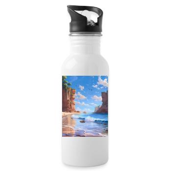 Coast - Water bottle with straw - white - Right