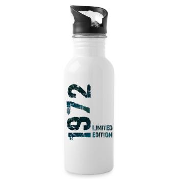 1972 - Water bottle with straw - white - Right