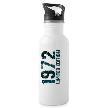 1972 - Water bottle with straw - white - Right