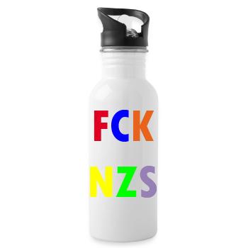 FCK NZS - Water bottle with straw - white - Right