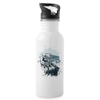 Alpine MTB Splash Ride - Water bottle with straw - white - Right