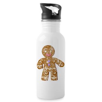 Cookie - Water bottle with straw - white - Right