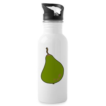 Simple Pear - Water bottle with straw - white - Right
