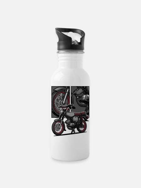 S51 (Tuning) // Illustration - Water bottle with straw - white