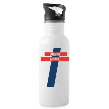 Colmar Alsace Souvenir Colmar - Water bottle with straw - white - Right