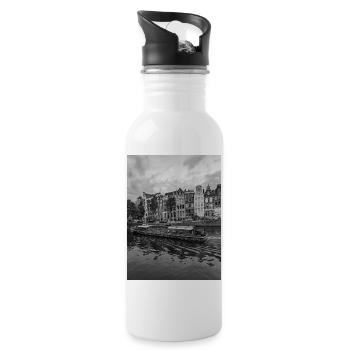 Amsterdam - Water bottle with straw - white - Right