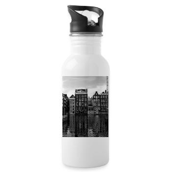 Amsterdam - Water bottle with straw - white - Right