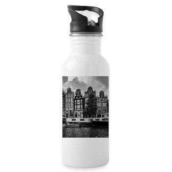 Amsterdam - Water bottle with straw - white - Right