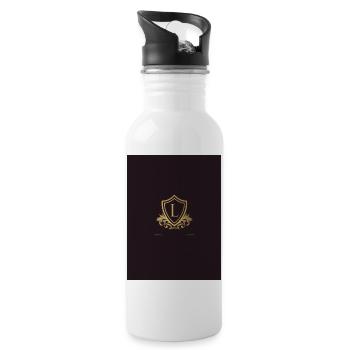 The coat of arms - Water bottle with straw - white - Right