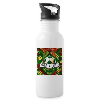 Indomitable Pride - Water bottle with straw - white - Right