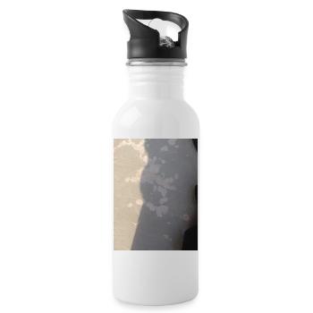 Boden Punkte - Trinkflasche mit integriertem Trinkhalm - Weiß - Rechts