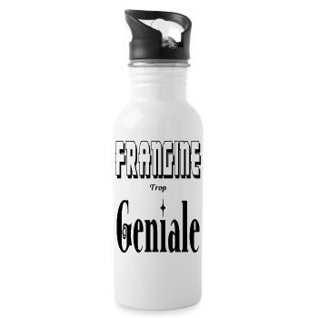 Frangine Trop Géniale Sœur - Gourde avec paille intégrée - blanc - Droite