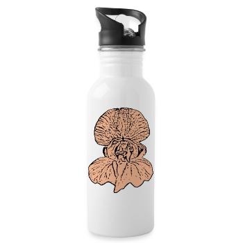 Muttertags Geschenk Mutter Muttertag Geschenkidee  - Trinkflasche mit integriertem Trinkhalm - Weiß - Rechts