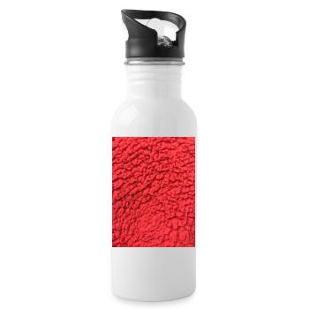 Mein Design - Trinkflasche mit integriertem Trinkhalm - Weiß - Rechts