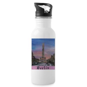 Triumphal column - Water bottle with straw - white - Right
