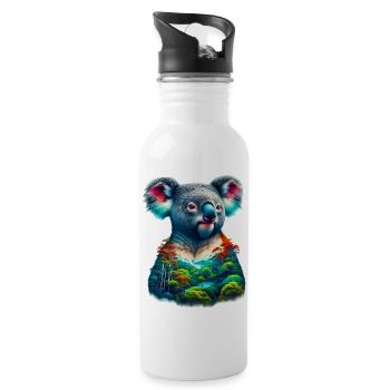 Koala - Water bottle with straw - white - Right