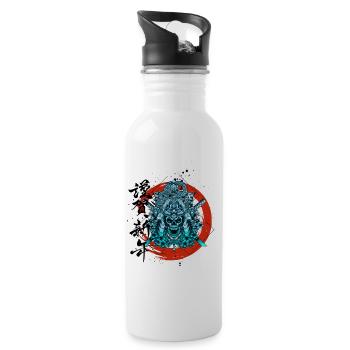 Samurai - Water bottle with straw - white - Right