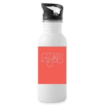 Lyon - Water bottle with straw - white - Right