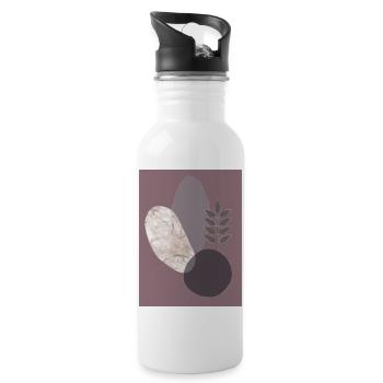 Poster Geo Abst 1 - Water bottle with straw - white - Right
