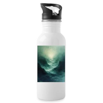 Poster Geo Nature Paint 17 - Water bottle with straw - white - Right