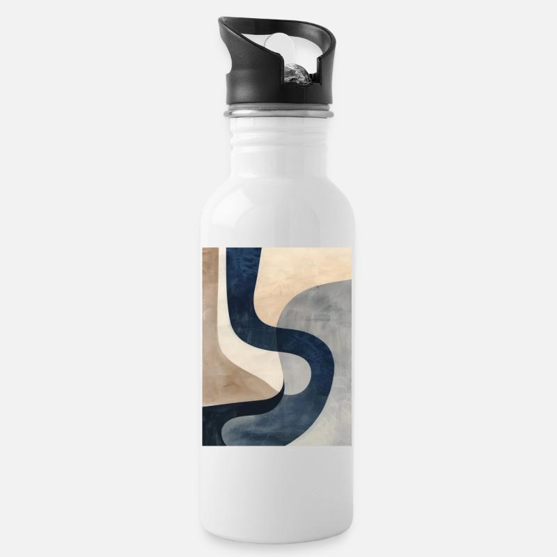 Poster min Abstract 2 - Water bottle with straw - white
