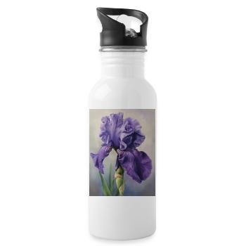 Iris FL 100 - Water bottle with straw - white - Right