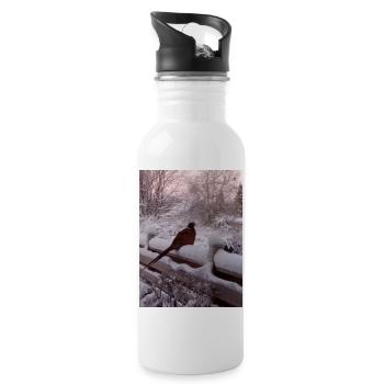 Early bird - Water bottle with straw - white - Right