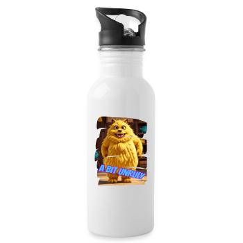 Monster 12 - Trinkflasche mit integriertem Trinkhalm - Weiß - Rechts