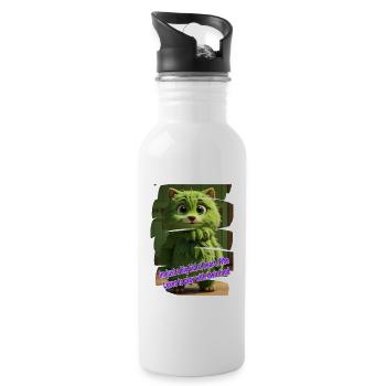 Monster 25 - Trinkflasche mit integriertem Trinkhalm - Weiß - Rechts