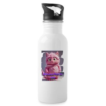Monster 27 - Trinkflasche mit integriertem Trinkhalm - Weiß - Rechts