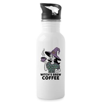 Witch's Brew Coffee - Water bottle with straw - white - Right