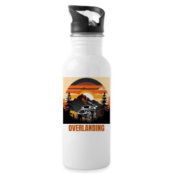 Overlanding Zubehör, Overlanding Gear, Offroad - Trinkflasche mit integriertem Trinkhalm - Weiß - Rechts