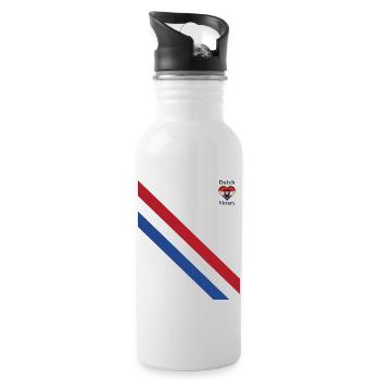 Grande victoire néerlandaise - Gourde avec paille intégrée - blanc - Droite