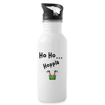 Ho Ho Hoppla - Trinkflasche mit integriertem Trinkhalm - Weiß - Rechts