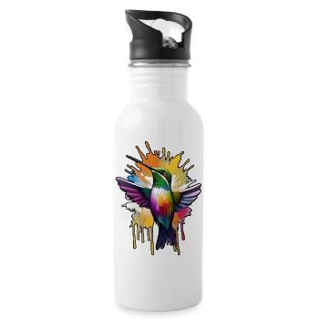 Bird - Water bottle with straw - white - Right