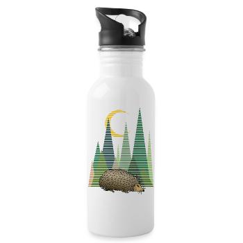 Igel - Trinkflasche mit integriertem Trinkhalm - Weiß - Rechts