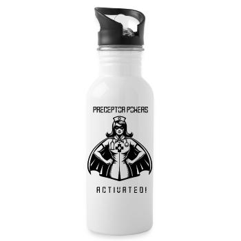 Preceptor Powers: Activated - Water bottle with straw - white - Right
