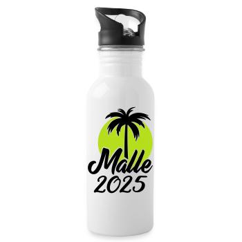 MALLE 2025 - Water bottle with straw - white - Right
